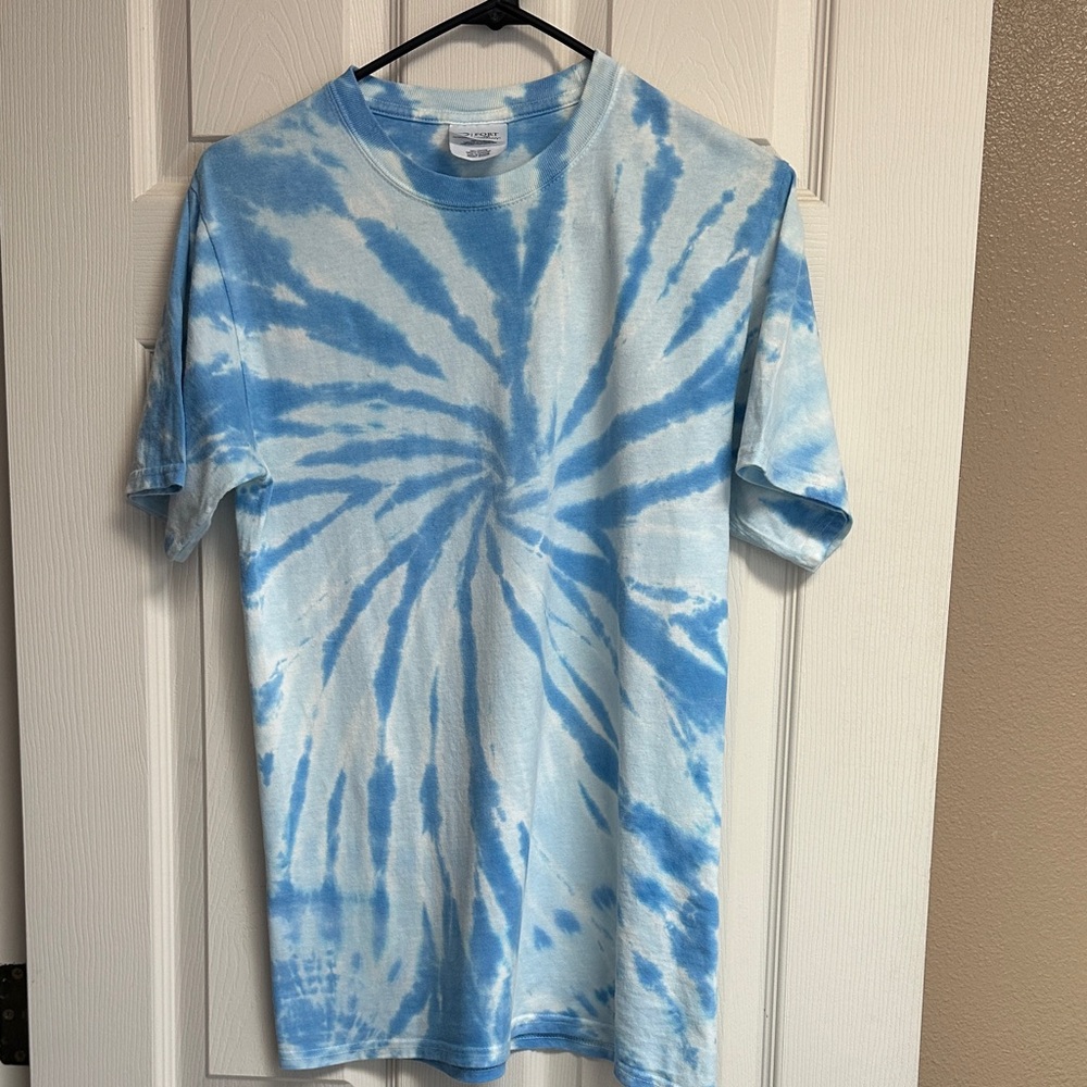 Port and Company Blue Tie-Dye Short Sleeve Tee